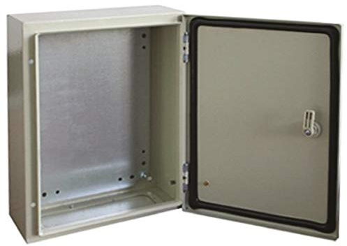 RS PRO Stahl Wandanschlusskasten RAL 7032 IP66, HxBxT 300 mm, 400 mm x 210 mm
