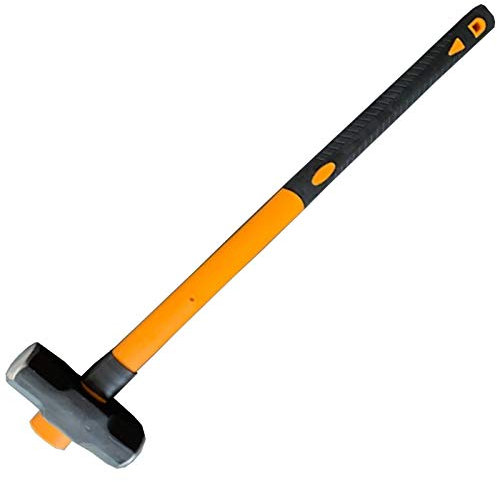 10Lb Sledge Hammer Long Handle Comfort Grip Fibreglass Rubber Shaft DIY Hardware