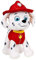 Plüsch, kompatibel zu Paw Patrol, 1x Kuscheltier für Kinder 19cm Welpe TV Serie | Plüschtier | Geschenk für Kinder | Mädchen | Jungen | (Marschall)