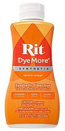 Craft County Synthetic Rit Farbstoff Flüssiger Stofffarbstoff „Breite Auswahl an Farben“ 7 Unzen – Apricot Orange