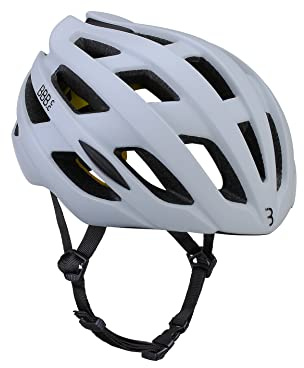 BBB Cycling Hawk MIPS BHE-153 Casque de vélo de Course pour Homme et Femme-Réfléchissant-Aérodynamique-Ultra léger-Hawk-BHE-153-Blanc Unisexe, Blanc Mat, M (54-58cm)