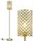 GyroVu Gold Stehlampe, Elegante Kristall Stehlampe Moderne Stehlampe mit Ein/Aus Fußschalter, Hohe Pole Akzent Beleuchtung für Wohnzimmer, Mädchen Schlafzimmer, Kommode, Büro