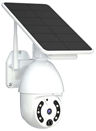 Generico TELECAMERA SPEED DOME MOTORIZZATA IP CON PANNELLO SOLARE WIFI 4G LTE SIM GSM REGISTRA SU SD CARD 3MP CON AUDIO BIDIREZIONALE IP66