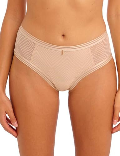 Freya Women's Tailored Hipster Short Brief Bikini Style Underwear, Natural Beige, XS
