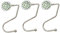 Taicols 3 Stück Tisch Handtaschenhalter Haken, Tischhaken, Antirutsch Taschenhaken Halterung, für Einkaufstasche Esstisch Haken, Schreibtisch Sicherheit Hängehaken, Weihnachtsstrumpf Haken