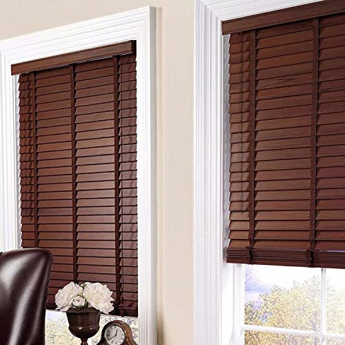 HöLzerne Jalousien, Fenster Sichtschutz Jalousien FüR Windows, Jalousien Aus Holz, Verdunkelungsrollos, TüRjalousien, LäRmminderung, Verstellbare Lamellen FüR Innen,A,80x120cm/31.5 * 47in