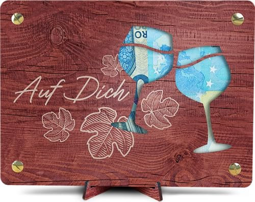 Geburtstagskarte - XL Geldgeschenk aus Holz inkl. Ständer | Geldgeschenke Geburtstag, Geld Geschenk Geburtstag, Geldgeschenk Geburtstag, Geldgeschenke Verpackung, Geburtstagskarte (Auf Dich)