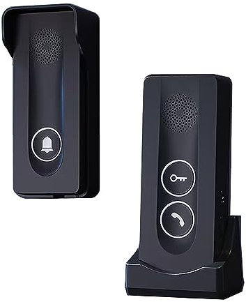 ANJIELO SMART Wireless Intercom Doorbell, Built-in Wireless Signal, Two-way Intercom, One-button Remote Unlocking, No wiring required