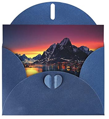 Norwegen-Inseln-Grußkarten, mit Umschlägen. Das Papier ist dick und robust. Weihnachtskarten, Geburtstagskarten, Halloween-Karten, Urlaubskarten