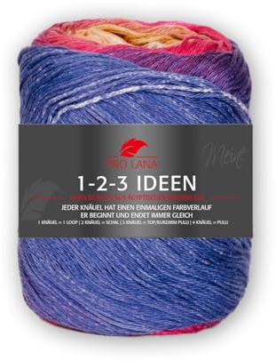 Pro Lana 1-2-3 Ideen 20 - lila/pink/orange/apricot