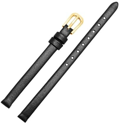 ROWCES Damen-Uhrenarmband aus Leder, kleine Größe 6mm, 8mm, 10mm, Uhrenarmband, Damenuhr-Zubehör, 6mm