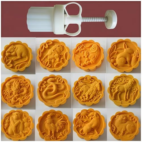 Mold 50g- Cookie Stamps Plastic Hand Press Shape Kitchen Gadgets DIY Baking Pastry Tool 1.8in
