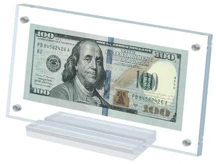 Magnetischer Design Dollarschein-Rahmen (Transparent-1)