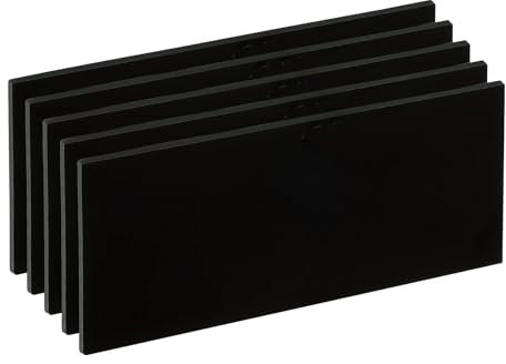 PATIKIL Welding Len Shade 6 Glass 4.25x 2, 5 Pack Hardened Glass Black Darkening Filter Plates Covers Replacement for Weld Helmet Hood