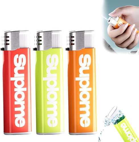 3 Stück Feuerzeug FüR WasserschießEn, Feuerzeug Wasser Spritzt Prank, Wasser Feuerzeug, Wasserpistole Feuerzeug, Feuerzeug Wasserpistole, Geeignet Für Erwachsene Party Streiche, Party Wasser Spielzeug