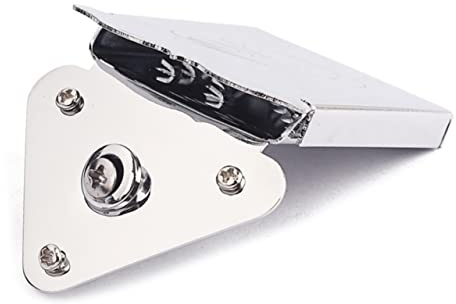 BESTonZON Metal Triangle Mandolin Tailpiece Aus Robuster Saitenhalter Für Mandolinen Und Gitarren Schnelle Montage Langlebig Silberfarben Schrauben