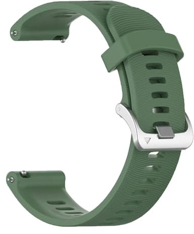 Oumida Armband für Garmin Forerunner 245/245 Music, Forerunner 645/645 Music, Garmin Forerunner 165/165 Music, Garmin Forerunner 55, 20mm Wellenmuster Silikon Armbänder Sport Ersatzarmbänder