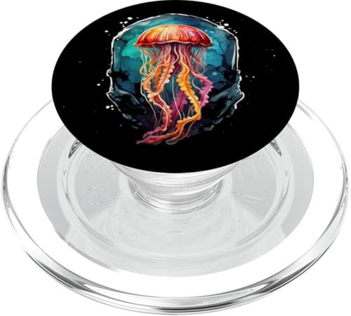 Box Jellyfish Pop Color Socket Underwater Deep Ocean Diving PopSockets PopGrip for MagSafe