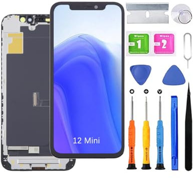 Display for iPhone 12 Mini TFT LCD Screen Replacement A2399 A2176 A2398 A2400 Display Touch Screen Digitizer Assembly with Repair Tools