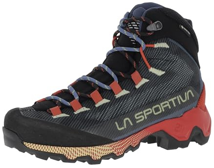 LA SPORTIVA Aequilibrium Hike Woman GTX wasserdichte und stabile Damen Hikingschuhe mit wasserdichter Membrane Carbon/Cherry Tomato EU 38
