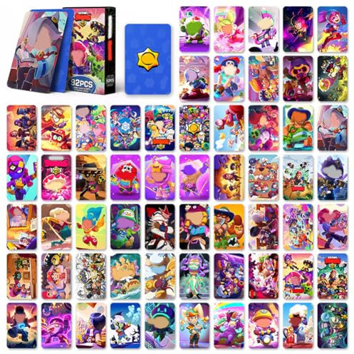 NTEVXZ Cartoon Karten,Sammelkarten Anime Solitaire,Anime Trading Cards,Anime Card,Keine Duplikate Karikaturen Comics Sammelkarten für Kindergeburtstag Party Geschenke