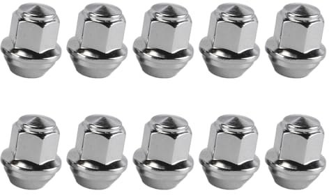 Enwye 10 STÜCKE Radmutter M14x1,5 Sechskant 21mm Seite 37mm Länge Silber Stahl für Automobilanwendungen