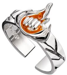 SUJEBRAN Anime JJKS Ring Verstellbare Ringe Adjustable Ring Schmuck JJKS ItadoriYuji SatoruGojo Cosplay Accessories Spielzeug (Silver-2)