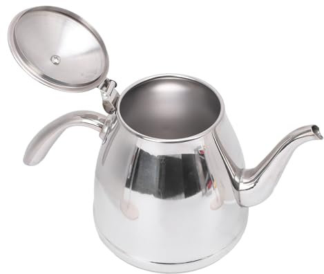 Cosiki Pitcher mit Deckel, Wasserkrug mit Filter und Verhandlung von 1,5 L Edelstahl Schwanenhals