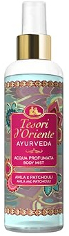 Tesori d'Oriente | Body Mist „Ayurveda“ | Aromatisches Body Spray mit Amla-Frucht und Patchouli | leichtes Dufterlebnis den ganzen Tag | Wellness-Rituale für Körper & Sinne | 200ml