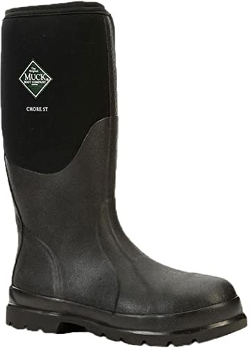 Muck Boots, Stivali Unisex per Adulti con Punta in Ferro di Sicurezza, Tipo Wellingtons, Nero (Black (Black 000A)), 44/45