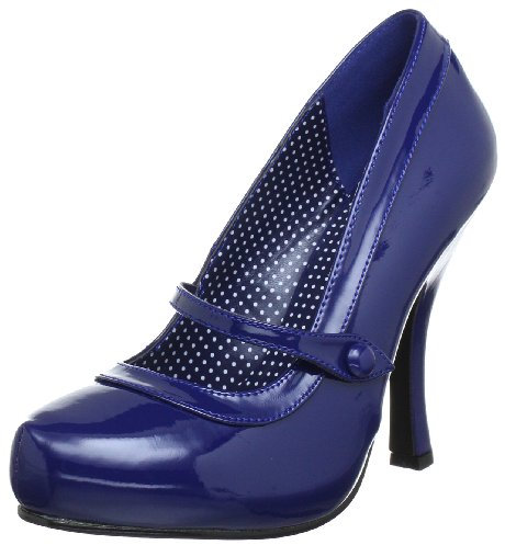 Pin Up Couture CUTIEPIE-02 Damen Pumps, Blau (Navy blue pat), EU 38 (UK 5) (US 8)