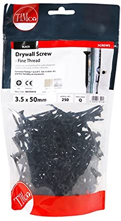 TIMCO PH2 Philips Drywall Screws - 3.5 x 50 - Zinc - Bag of 250