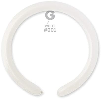 Gemar conf. 100 Ballons modellabili, couleur blanc, Modell _ BIANCH - Version Italienne