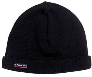 Armor Lux Herren 600 Strickmütze, Schwarz (010 Noir), One Size (Herstellergröße: 2)