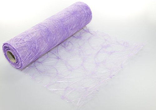 Sizoweb 30cm breit 5m oder 20m lang Tischläufer Tischband in unterschiedlichen Farben zur Dekoration wie Grillen, Sommer, Ostern, Weihnachten oder Hochzeiten manuell abgelängt durch Protinam (5m, flieder 5300)