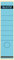 Leitz Rückenschild selbstklebend für Standard- und Hartpappe-Ordner, 100 Stück, 80 mm Rückenbreite, Langes und breites Format, 62 x 285 mm, Papier, blau, 16401035