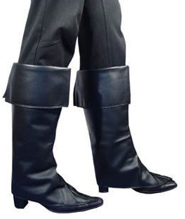 Party-Discount KBO81996 Stiefelgamaschen, schwarz, Einheitsgröße