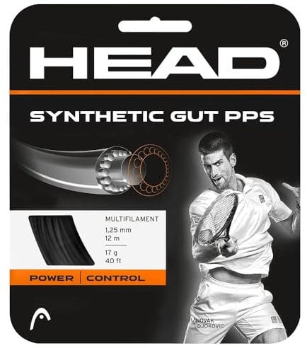 HEAD Synthetic Gut Pps Set, Racchetta da Tennis Unisex Adulto, Nero, 17