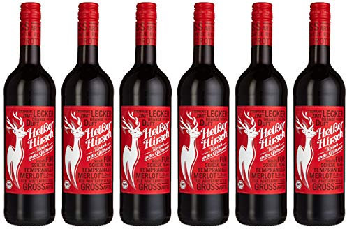 Heißer Hirsch Bio Glühwein rot (6 x 0.75l) Merlot & Trempranillo