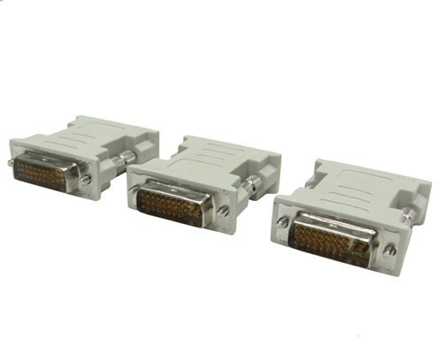 akust DVI-I (24 + 5) macho a DVI-I macho adaptador de cable 3 pcs