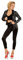 W WIDMANN MILANO Party Fashion - Kostüm 50er Jahre Girl Greaser, Jacke, Leggings, Rockn Roll, Karneval