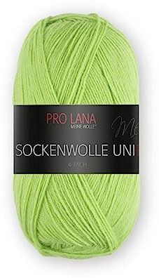 Pro Lana Sockenwolle Uni 4-fach 426 - hellgrün