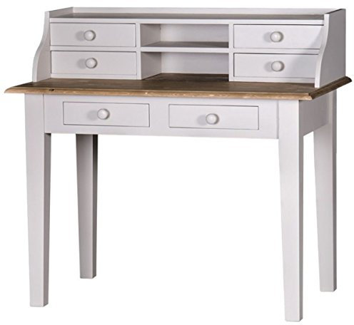 Casa Padrino Landhausstil Schreibtisch mit 6 Schubladen 109 x 60 x H. 102 cm - Luxus Qualität
