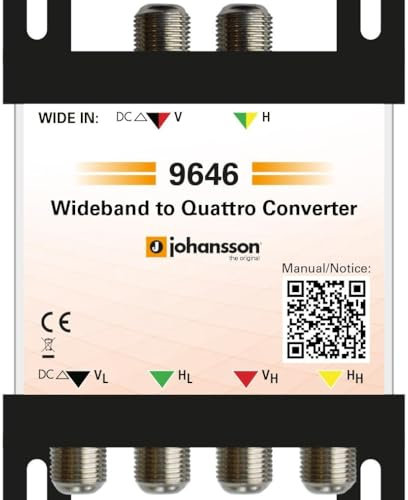 Johansson Wideband-Quattro-Konverter | wandelt Wideband-Signale in SAT-ZF um