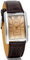 Avaner Herren Uhr Analoges Quarzwerk mit Braun Leder Armband und römischen Ziffern eckig Avaner01P