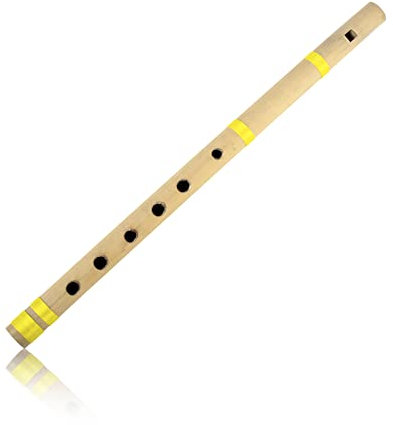 Unique idées de cadeau d'anniversaire 33 cm authentique indien en bois Flûte de bambou en C principales Fipple Enregistreur Instrument à vent en bois traditionnel Bansurî fait main cadeaux fantaisie