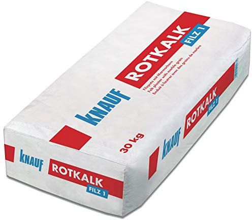 Knauf Rotkalk Filz 1mm Filzputz mit Marmorkorn
