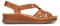 Sandales à Semelles compensées en Cuir CADAQUES pour Femme Colour Brandy