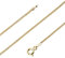 Avesano Panzerkette vergoldet 925 Silber (1,4 mm) goldene Damen Halskette Gold Kette (45 cm) 101041-545