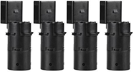 Hlyjoon 4 Stück Parksensoren für Autos, 7H0919275E, PDC Ultraschall, Rückfahrsensor, 6,5 x 2 cm, für A6 4B C5 4F2 C6 4FH C6 4FH C6 4F5 C6 2005-2011 Parksensor